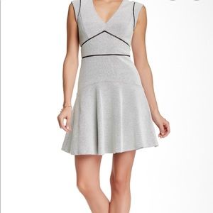 NWOT Rebecca Taylor Cap Sleeve Dot Jacquard Dress